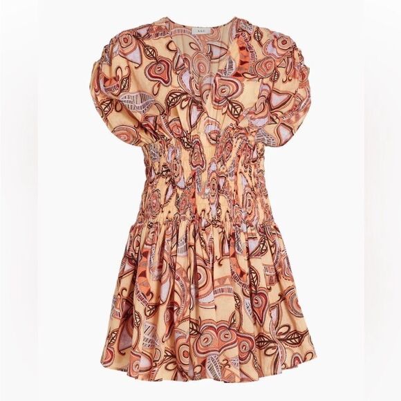ALC Luna Smocked Printed Mini Dress NWT size 8 $ 495.00 - Picture 6 of 10